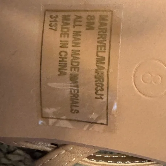 Madden Girl Marrvel Tan Ankle Strappy Block Heels Women’s Size 8 - Picture 9 of 11